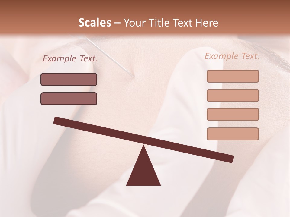 Eyebrow One Girl PowerPoint Template