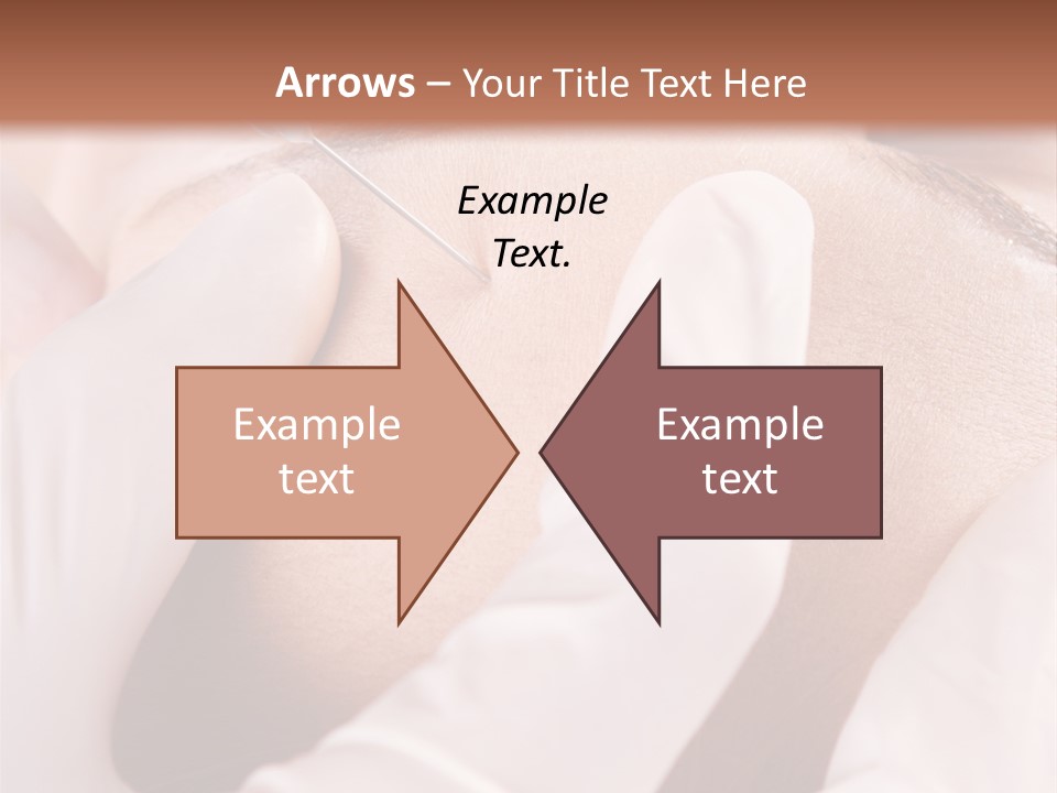 Eyebrow One Girl PowerPoint Template