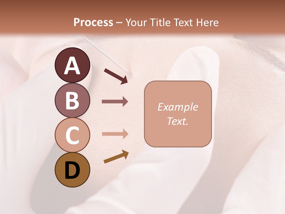 Eyebrow One Girl PowerPoint Template