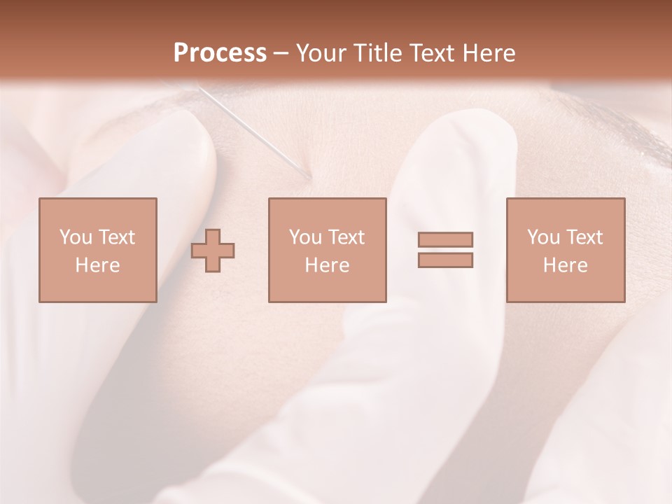 Eyebrow One Girl PowerPoint Template