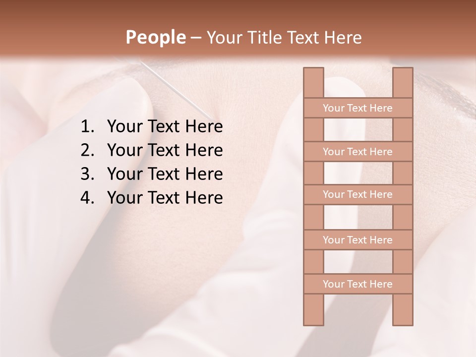 Eyebrow One Girl PowerPoint Template