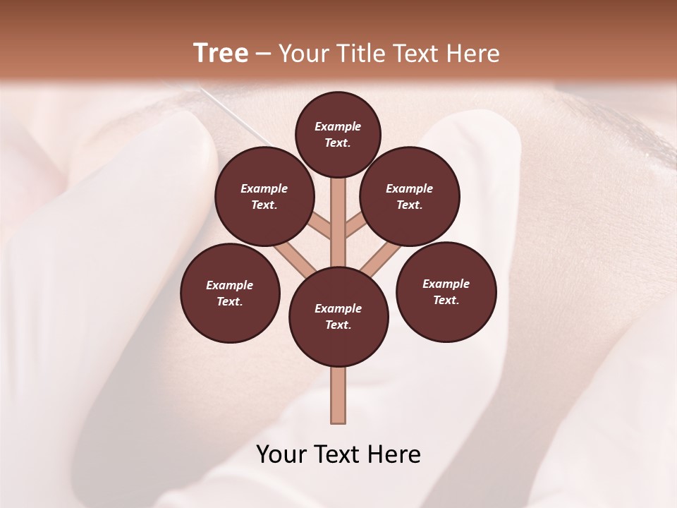 Eyebrow One Girl PowerPoint Template