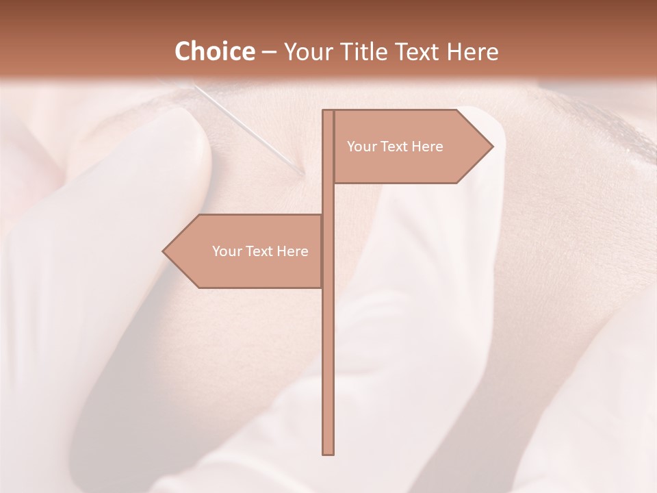 Eyebrow One Girl PowerPoint Template