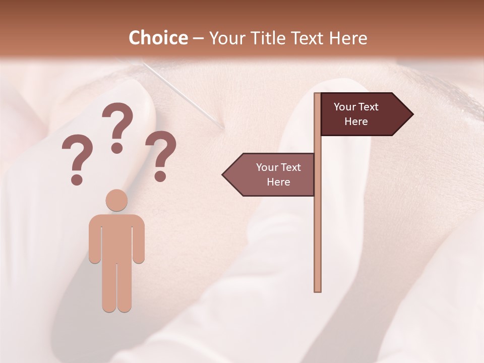 Eyebrow One Girl PowerPoint Template