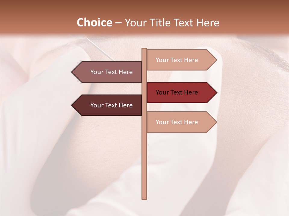 Eyebrow One Girl PowerPoint Template