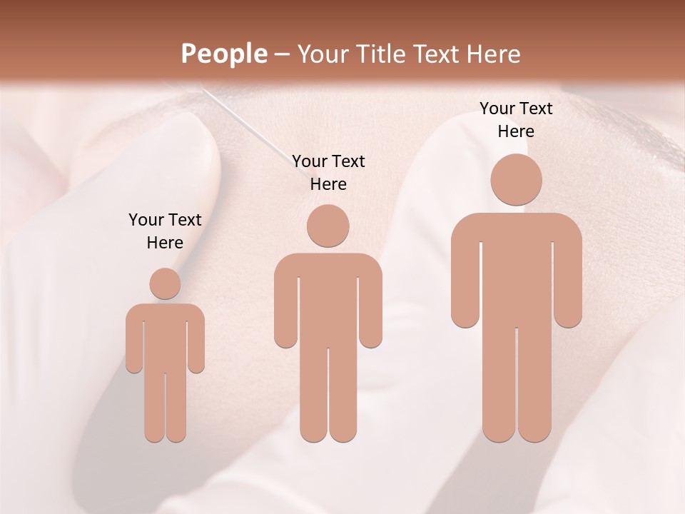 Eyebrow One Girl PowerPoint Template