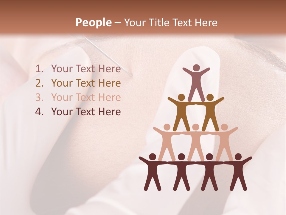 Eyebrow One Girl PowerPoint Template