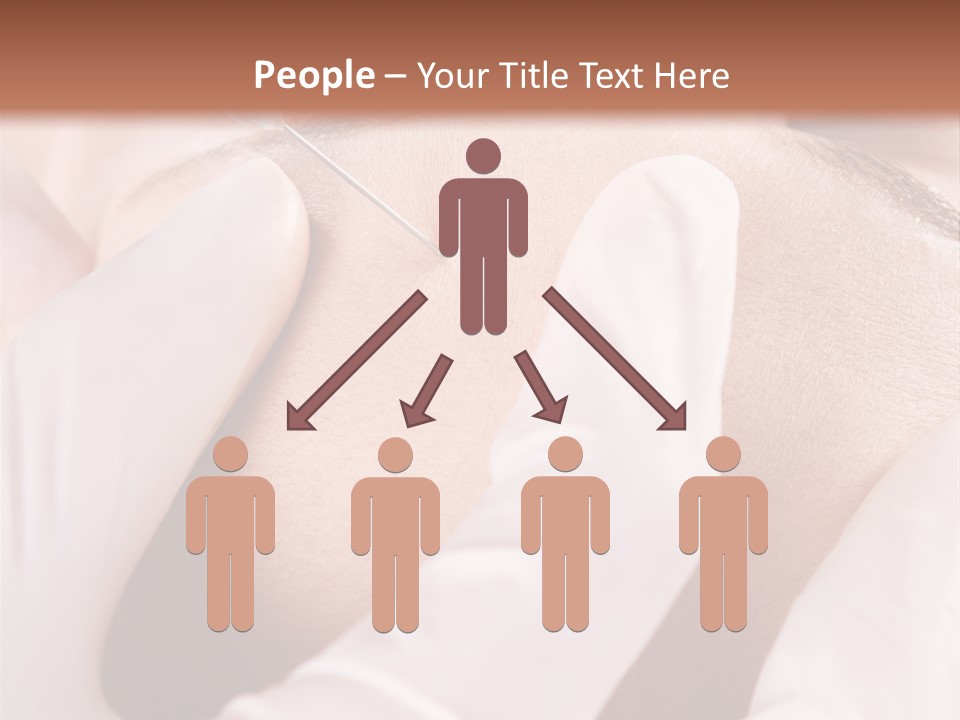 Eyebrow One Girl PowerPoint Template