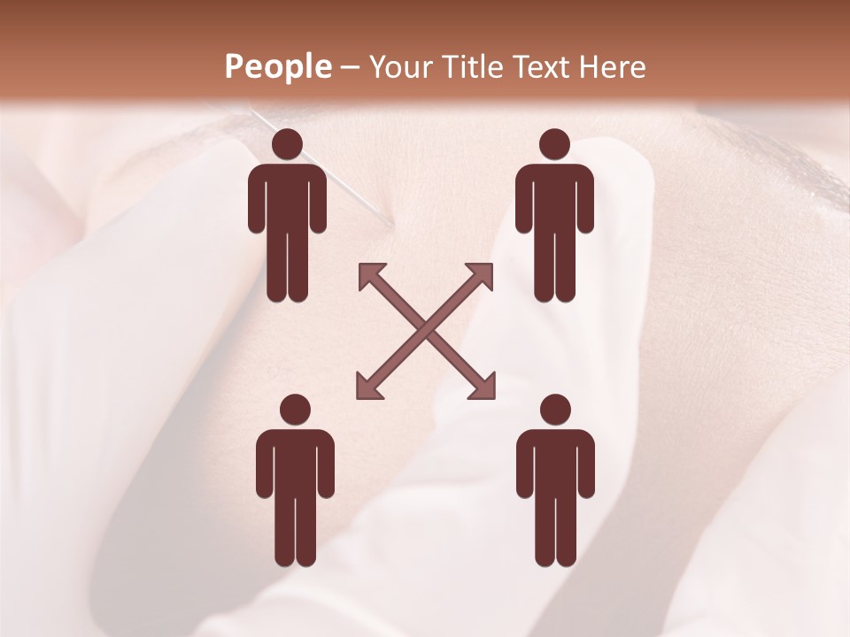 Eyebrow One Girl PowerPoint Template