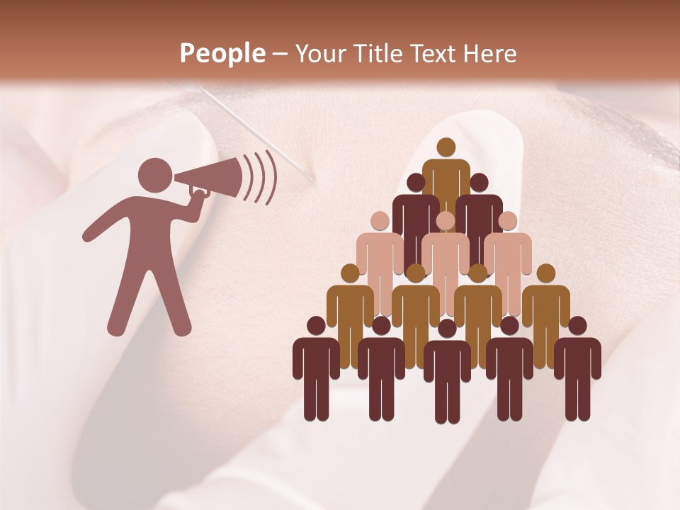 Eyebrow One Girl PowerPoint Template