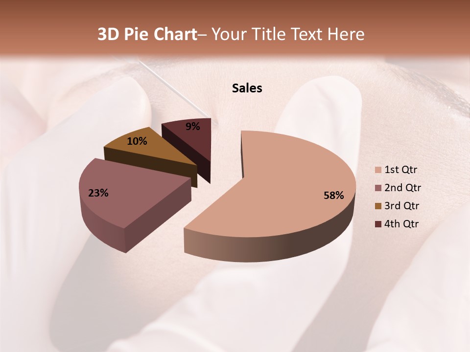 Eyebrow One Girl PowerPoint Template