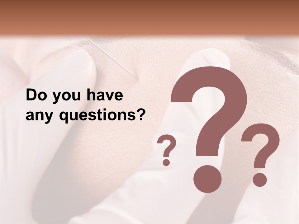 Eyebrow One Girl PowerPoint Template