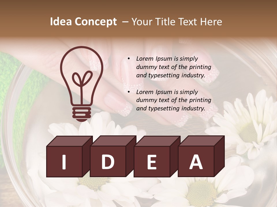 Yellow Closeup  PowerPoint Template