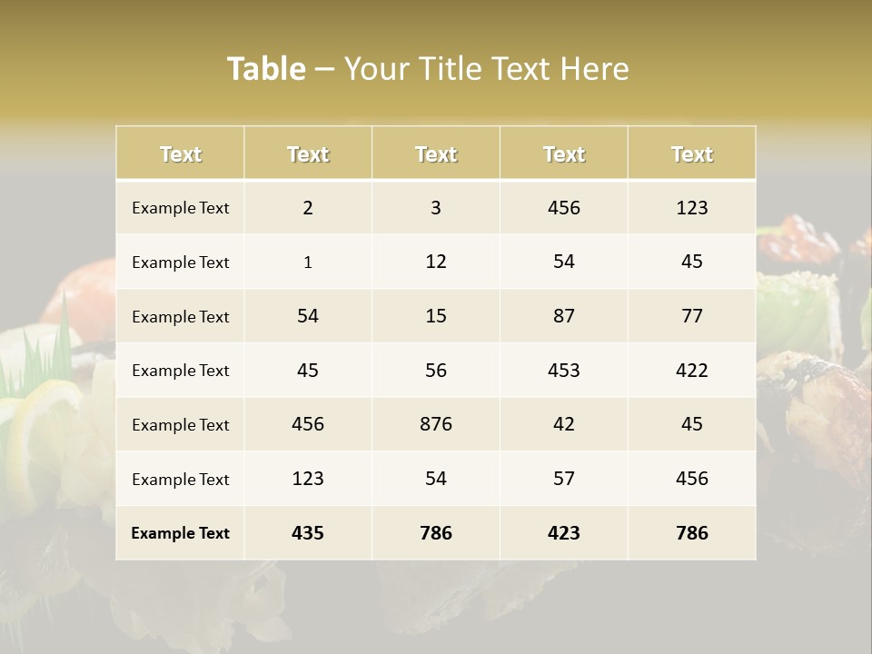 Food Asian Japan PowerPoint Template