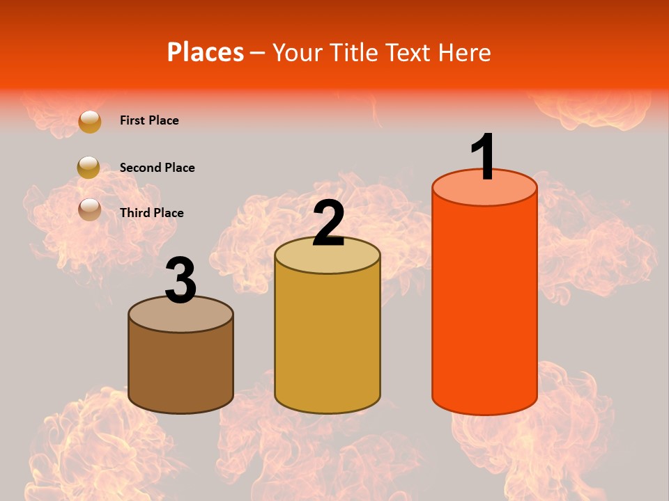 Blaze Beautiful Fiery PowerPoint Template
