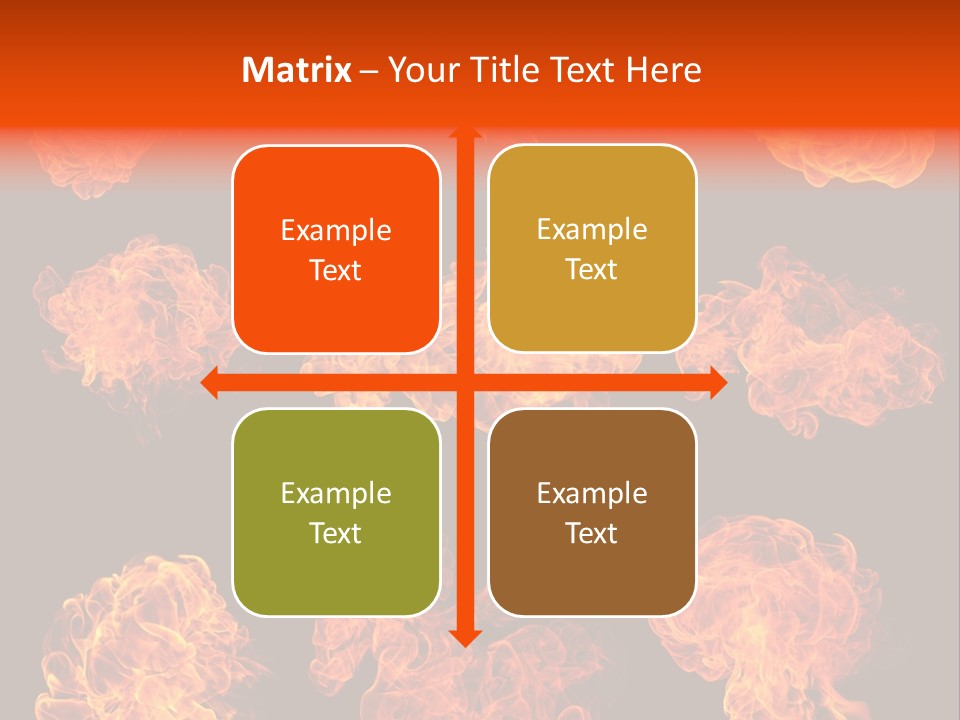 Blaze Beautiful Fiery PowerPoint Template