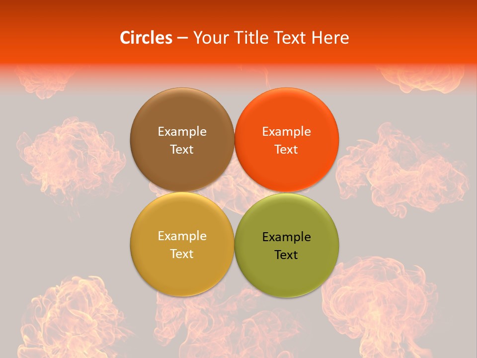 Blaze Beautiful Fiery PowerPoint Template