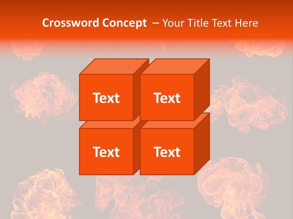 Blaze Beautiful Fiery PowerPoint Template