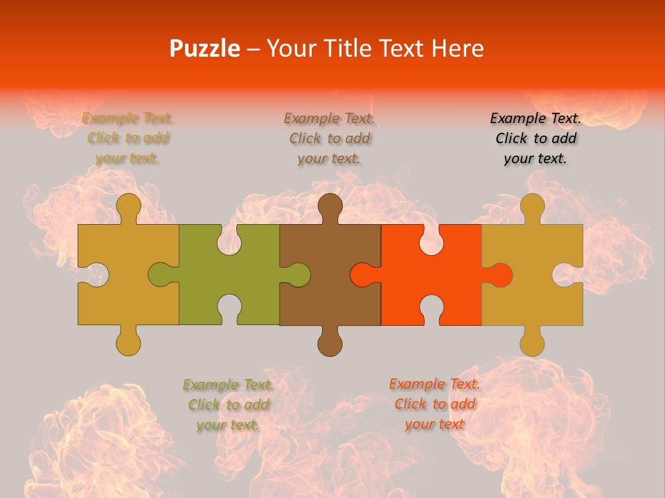 Blaze Beautiful Fiery PowerPoint Template