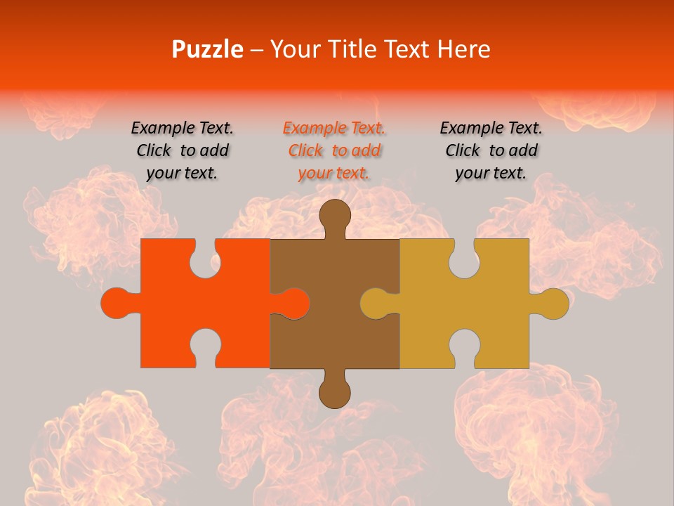 Blaze Beautiful Fiery PowerPoint Template