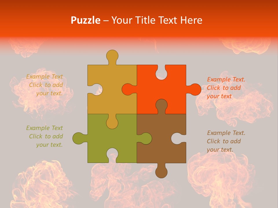 Blaze Beautiful Fiery PowerPoint Template