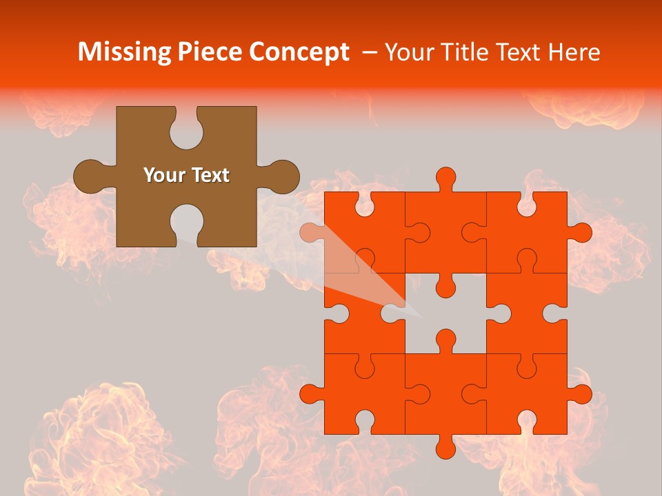 Blaze Beautiful Fiery PowerPoint Template