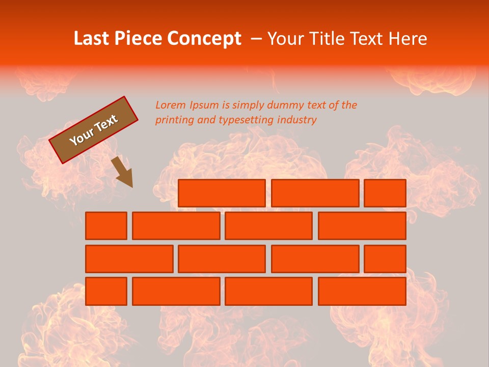 Blaze Beautiful Fiery PowerPoint Template