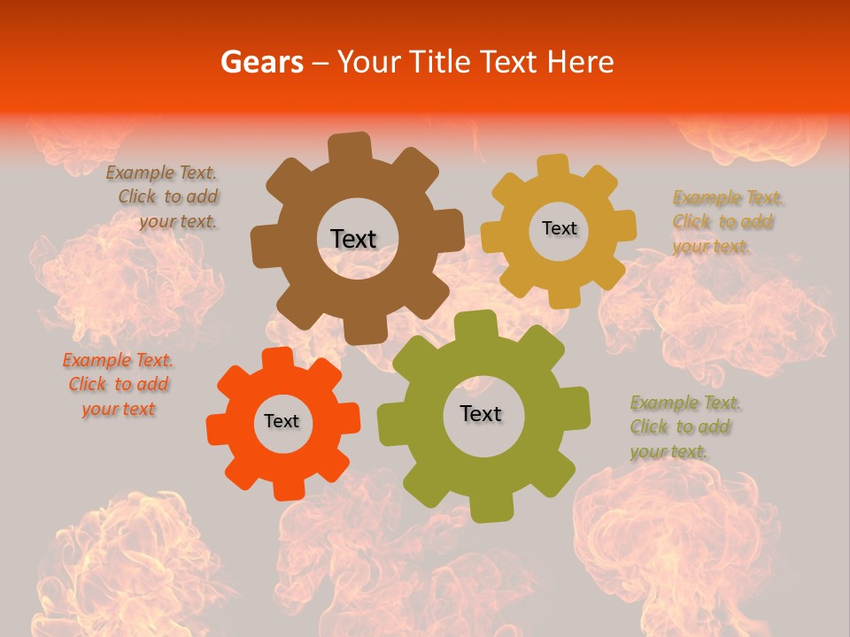 Blaze Beautiful Fiery PowerPoint Template