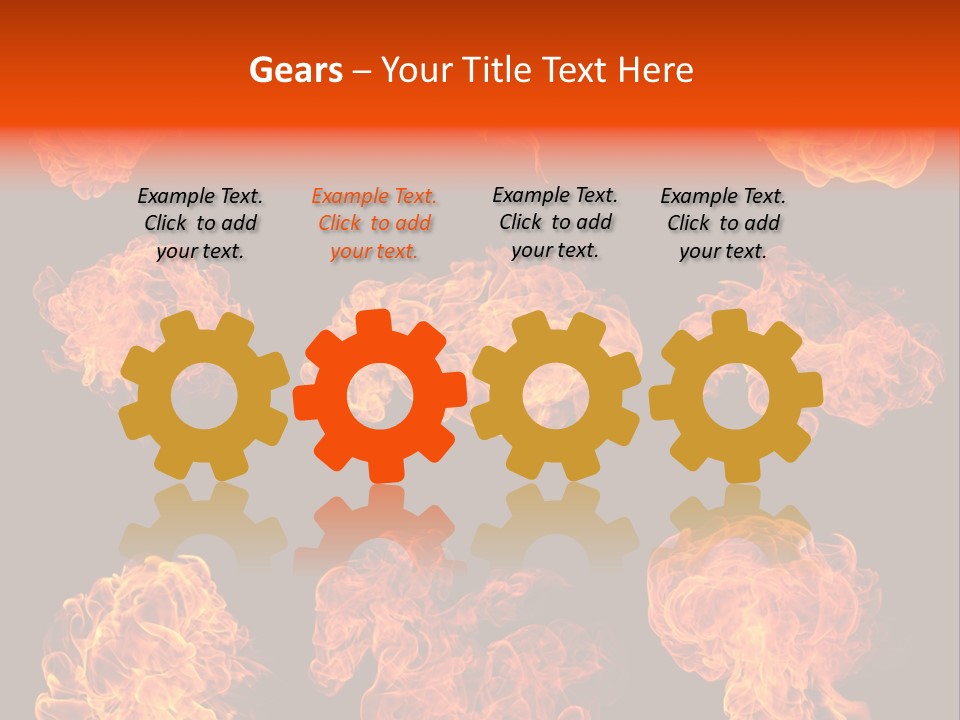 Blaze Beautiful Fiery PowerPoint Template
