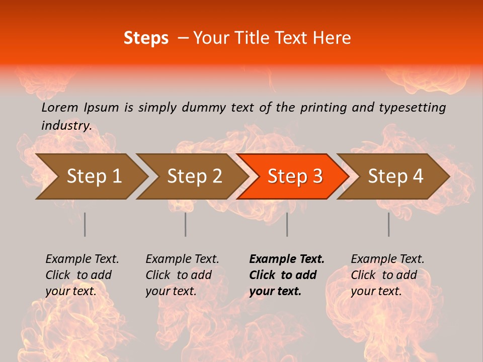 Blaze Beautiful Fiery PowerPoint Template