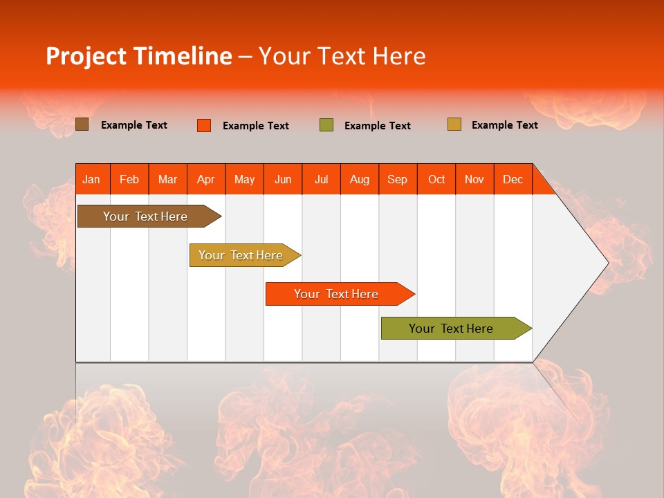Blaze Beautiful Fiery PowerPoint Template