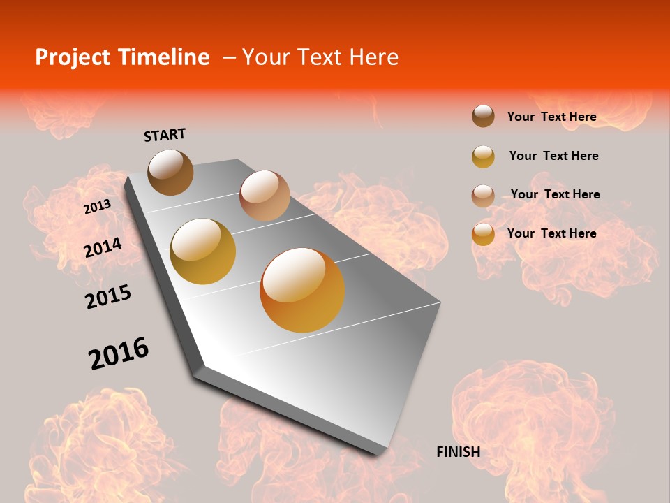 Blaze Beautiful Fiery PowerPoint Template