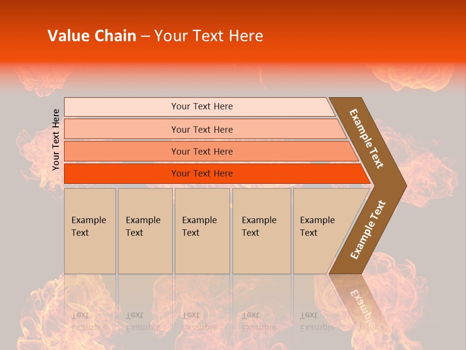Blaze Beautiful Fiery PowerPoint Template