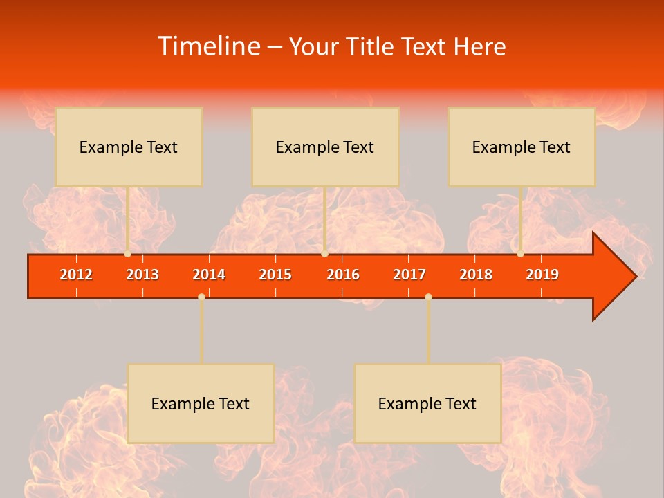 Blaze Beautiful Fiery PowerPoint Template