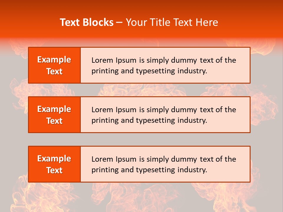 Blaze Beautiful Fiery PowerPoint Template