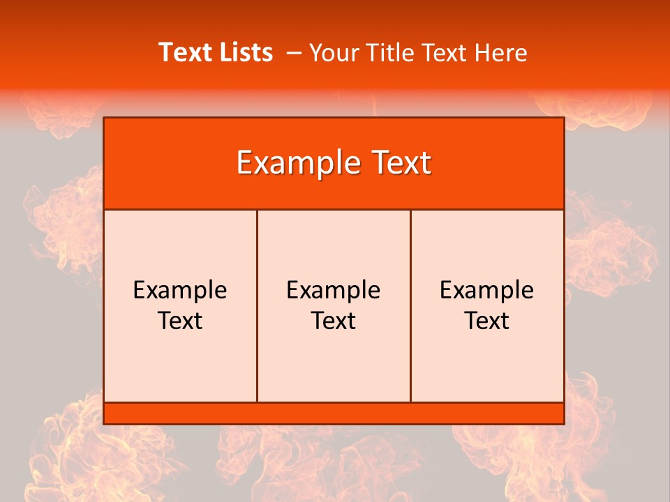 Blaze Beautiful Fiery PowerPoint Template
