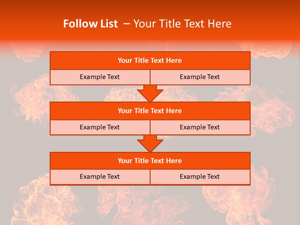Blaze Beautiful Fiery PowerPoint Template