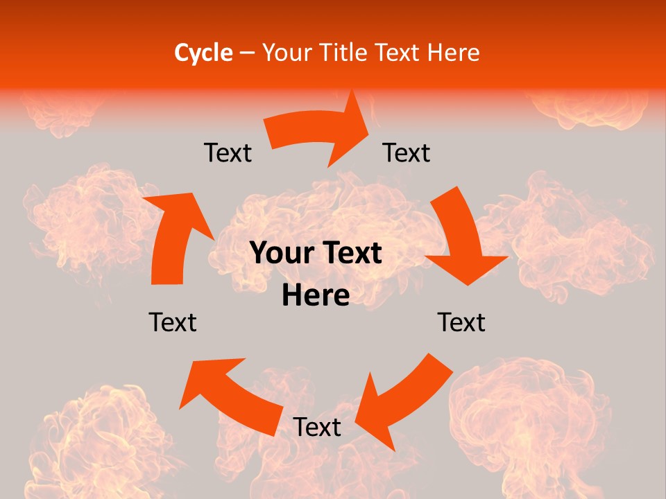 Blaze Beautiful Fiery PowerPoint Template
