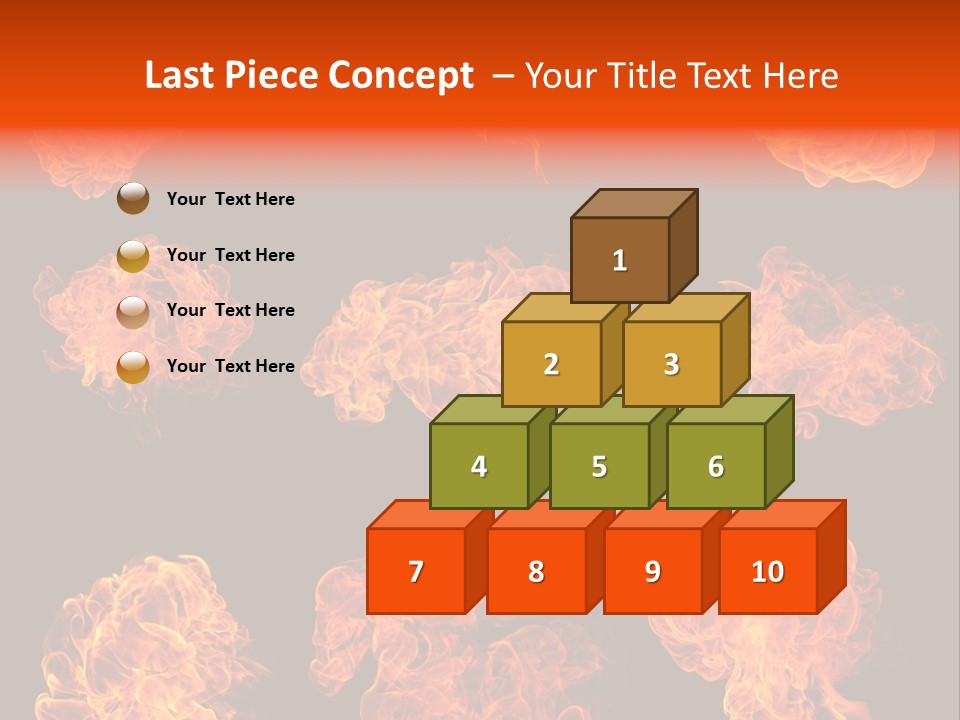 Blaze Beautiful Fiery PowerPoint Template