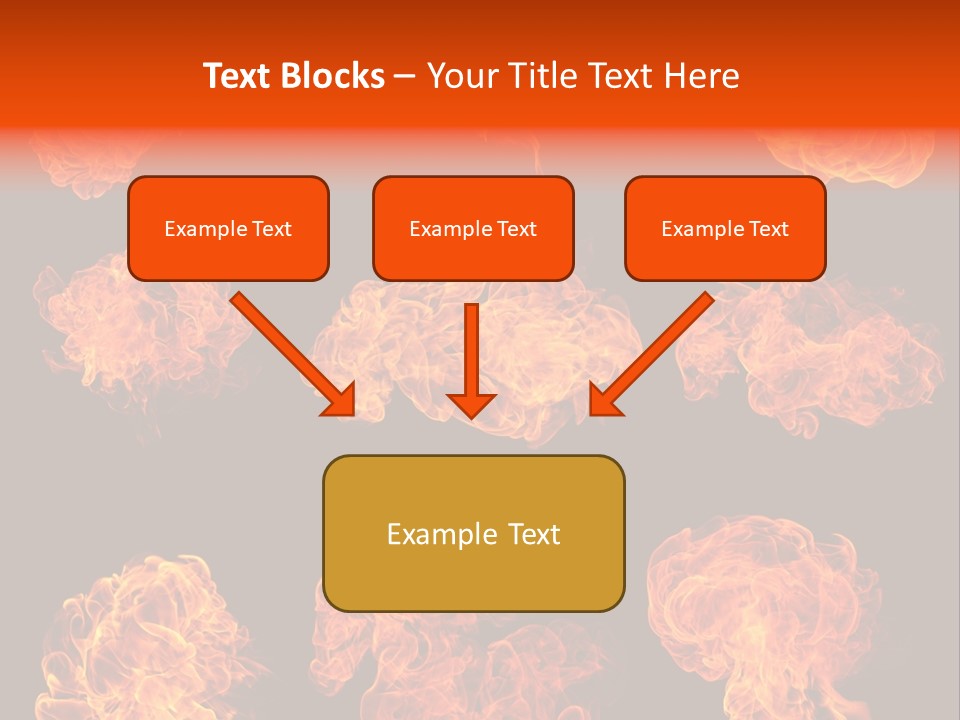 Blaze Beautiful Fiery PowerPoint Template