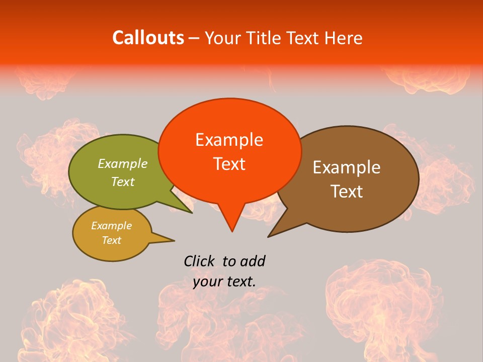 Blaze Beautiful Fiery PowerPoint Template