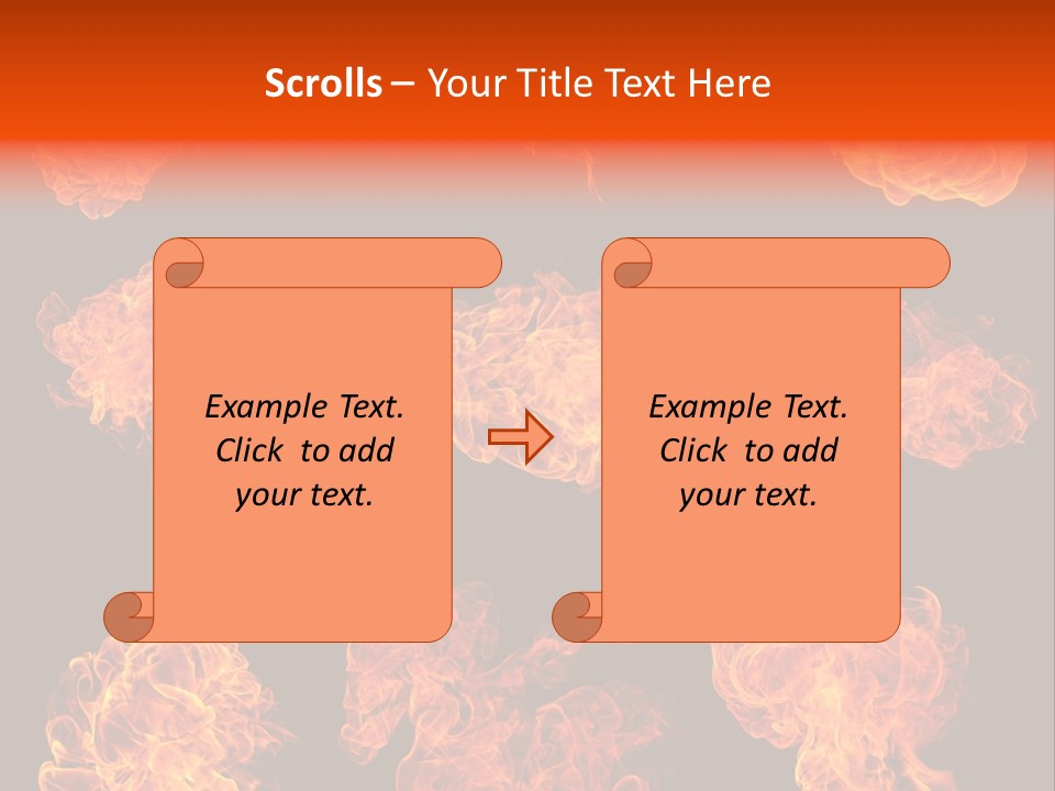 Blaze Beautiful Fiery PowerPoint Template