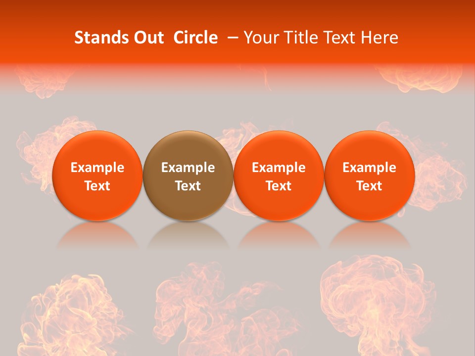Blaze Beautiful Fiery PowerPoint Template