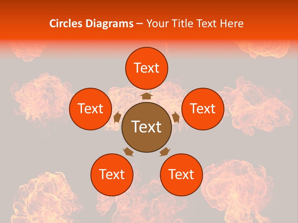 Blaze Beautiful Fiery PowerPoint Template