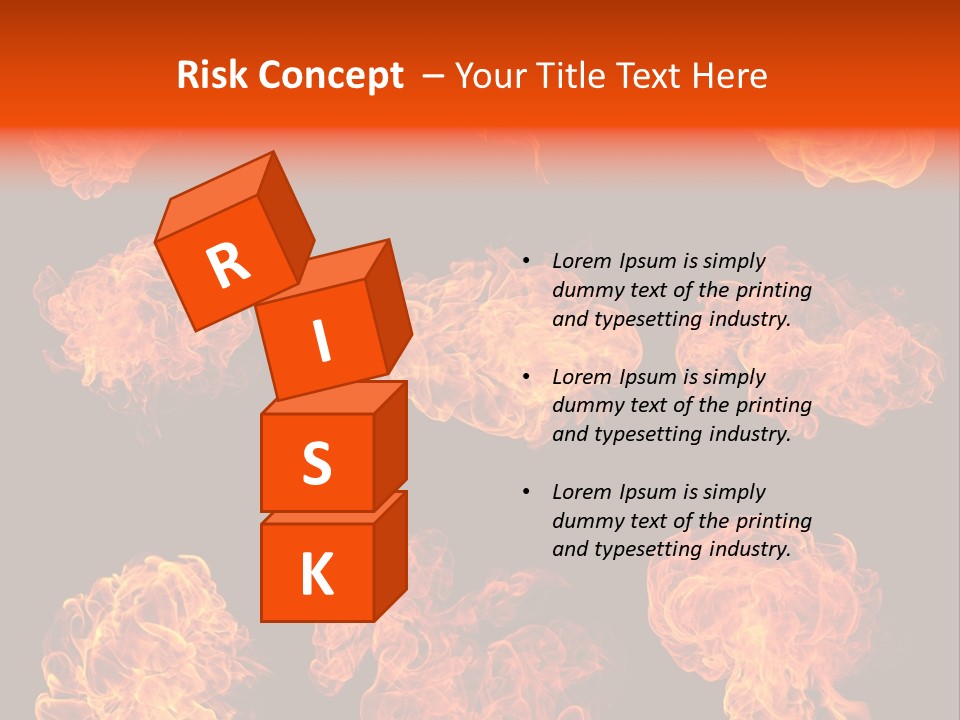 Blaze Beautiful Fiery PowerPoint Template