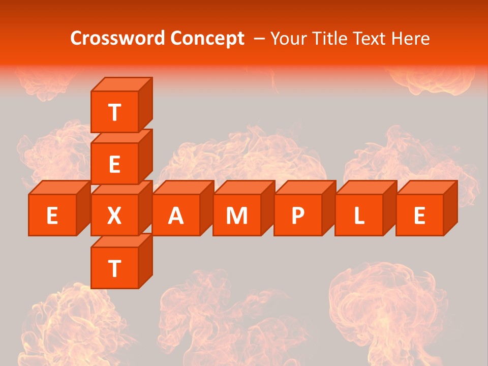 Blaze Beautiful Fiery PowerPoint Template