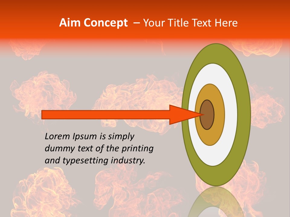 Blaze Beautiful Fiery PowerPoint Template