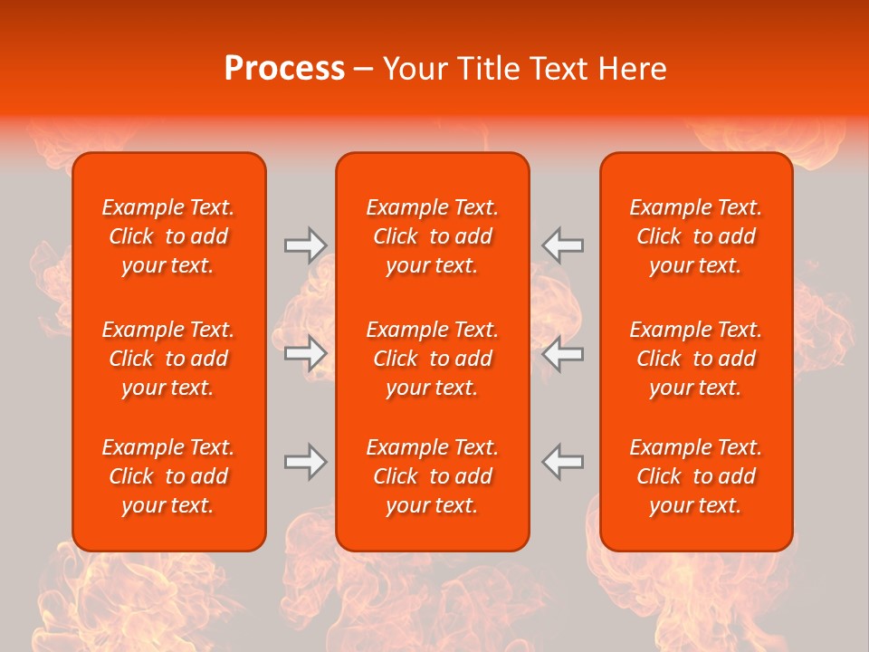 Blaze Beautiful Fiery PowerPoint Template