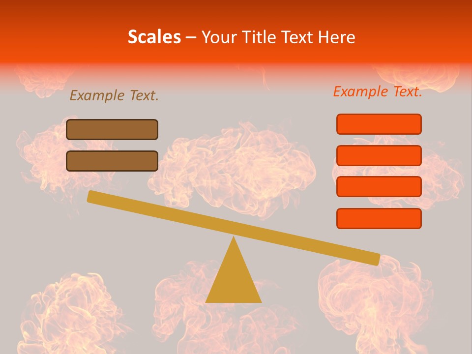 Blaze Beautiful Fiery PowerPoint Template