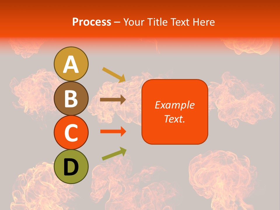 Blaze Beautiful Fiery PowerPoint Template